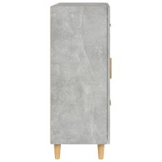 Greatstore betonszürke szerelt fa tálalószekrény 69,5 x 34 x 90 cm