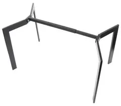 STEMA Fém asztal vagy íróasztal kerete NY-HF05RB. Magassága 72,5 cm, szélessége 78 cm. Állítható hosszúság. Fekete.