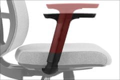 STEMA Forgatható irodai szék TONO. Krómozott talppal, 4-es osztályú emeléssel, állítható deréktámasszal, állítható kartámaszokkal és csúszó üléssel rendelkezik. Injekciós habbal kárpitozott ülés. Grafit.