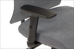 STEMA Forgatható irodai szék TONO. Nylon alap, 4-es osztályú emeléssel, állítható deréktámasszal, állítható kartámaszokkal és csúszó üléssel rendelkezik. Grafit színű.