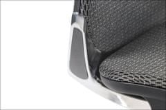 STEMA Forgatható irodai szék szürke színben DITTER. Alumínium alappal, króm emelővel, állítható fejtámlával, állítható deréktámasszal, 4D kartámaszokkal és toló üléssel rendelkezik. Az ülés előre dönthető.