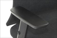 STEMA Forgatható irodai szék TONO. Krómozott talppal, 4-es osztályú emeléssel, állítható deréktámasszal, állítható kartámaszokkal és csúszó üléssel rendelkezik. Injekciós habbal kárpitozott ülés. Fekete.