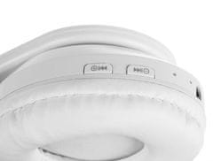 Malatec Fehér LED vezeték nélküli fejhallgató macskafüllel + mikrofon