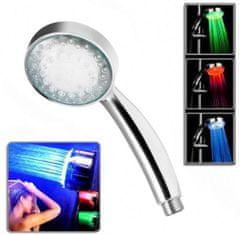 aptel RGB LED zuhanyfogantyú króm - hőmérséklet érzékelő