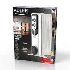 Adler Hősugárzók LED elektromos fűtés távirányítóval CR 7815