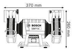 BOSCH Professional GBG 60-20 kéttárcsás asztali köszörűgép