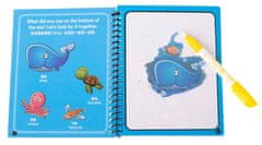 Aga Water könyv jelölővel tengeri állatok kék