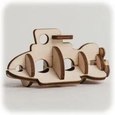 CuteWood fa 3D puzzle tengeralattjáró tengeralattjáró