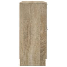 shumee 2 db sonoma-tölgyszínű szerelt fa tálalószekrény 30x30x70 cm
