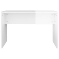 Greatstore magasfényű fehér fésülködőasztal-szett 74,5x40 x 141 cm