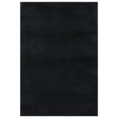 Greatstore fekete csúszásmentes rövid szálú mosható szőnyeg 160 x 230 cm