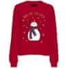 Női pulóver ONLYDA Regular Fit 15270956 Urban Red SNOWMAN (Méret S)