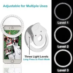 MG Ring Lamp LED körfény telefonhoz, fehér