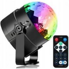 Ikonka Disco LED RGB projektor fényeffektus + távirányító