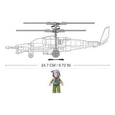 Sluban Model Bricks M38-B0752 Ka-50 Fekete Cápa vadászhelikopter