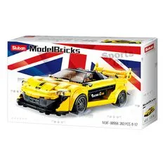 Sluban Model Bricks M38-B0956 Sárga angol sportkocsi