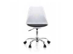 ShopJK Irodai szék - fehér-fekete