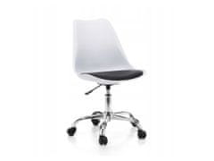 ShopJK Irodai szék - fehér-fekete