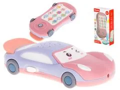 Aga Telefon autó formájú projektorral 2 az 1-ben Rózsaszín