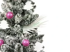 LAALU.cz Díszített műkarácsonyfa RÓZSASZÍN KIBOCSÁTÁS 60 cm LED VILÁGÍTÁSSAL EDÉPBEN