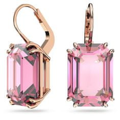 Swarovski Jellegzetes lógó fülbevaló rózsaszín kristályokkal Millenia 5619502