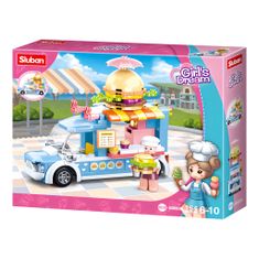 Sluban Girls Dream M38-B0993B Mobil hamburger bolt