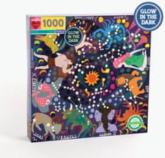 eeBoo Világító négyzet alakú puzzle Zodiac 1000 darab