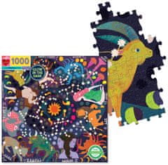 eeBoo Világító négyzet alakú puzzle Zodiac 1000 darab