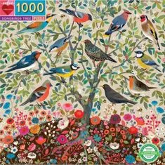 eeBoo Négyzet alakú puzzle énekesmadarak fája 1000 darab