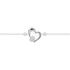 Preciosa Romantic ezüst karkötő cirkónium kővel Tender Heart 5339 00