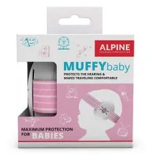 ALPINE Hearing Muffy Baby - gyerek szigetelő füldugó RÓZSASZÍN