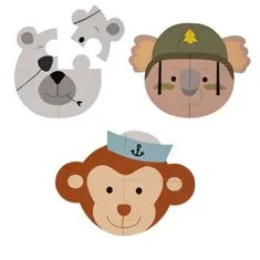 B-Animal Monkey/Bear/Koala habszivacs puzzle
