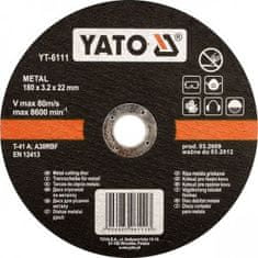 YATO Fémvágó kerék 125 x 22 x 1,2 mm