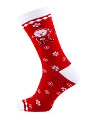 Star Socks Férfi mintás zokni Santa piros 35-38