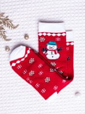 Star Socks Karácsonyi zokni Snowman piros méret 39-42