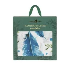 Tommy Lise bambusz muszlin pelenka Herbs & Plumes 120x120 cm