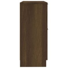 shumee 2 db barna tölgyszínű szerelt fa tálalószekrény 30x30x70 cm