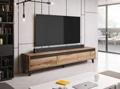 Cama meble Nord TV asztal - wotan tölgy / antracit / fekete