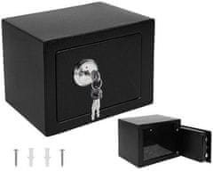 Malatec Biztonsági széf kulccsal 170x230x170mm fekete