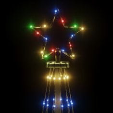 Vidaxl színes fényű karácsonyfa tüskével 108 LED-del 180 cm 343552