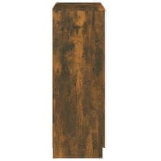 Greatstore füstös tölgyszínű szerelt fa cipősszekrény 59 x 35 x 100 cm