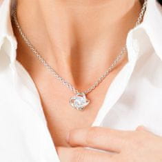Lovilion Női nyaklánc - Szeretett Feleségemnek - 14K fehér aranyozású nyaklánc cirkónia kristályokkal, romantikus ajándék Valentin napra | STELLA LOVEBEAR