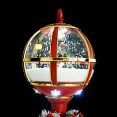 shumee karácsonyi LED-es utcai lámpa Mikulással 175 cm