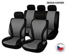 Cappa Üléshuzatok Perfetto VG Škoda Superb fekete/szürke