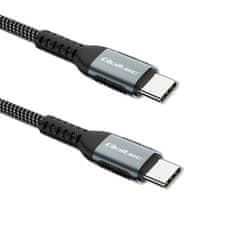 Qoltec USB 2.0 type C | USB 2.0 type C 100W | QC 3.0 | PD | 1.5m | Fekete