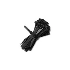 Qoltec újrafelhasználható kábelkötegelő -Trytki | 7.2 * 100mm | UV Nylon | Fekete