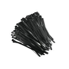 Qoltec újrafelhasználható kábelkötegelő -Trytki | 7.2 * 250mm | UV Nylon | Fekete