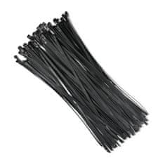 Qoltec újrafelhasználható kábelkötegelő -Trytki | 7.2 * 350mm | UV Nylon | Fekete
