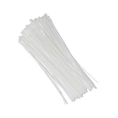 Qoltec újrafelhasználható kábelkötegelő -Trytki | 7.2*450mm | Nylon UV | Fehér