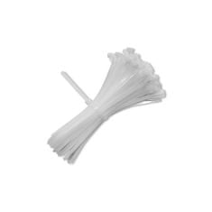 Qoltec  újrafelhasználható kábelkötegelő -Trytki | 7.2 * 250mm | UV nejlon | Fehér